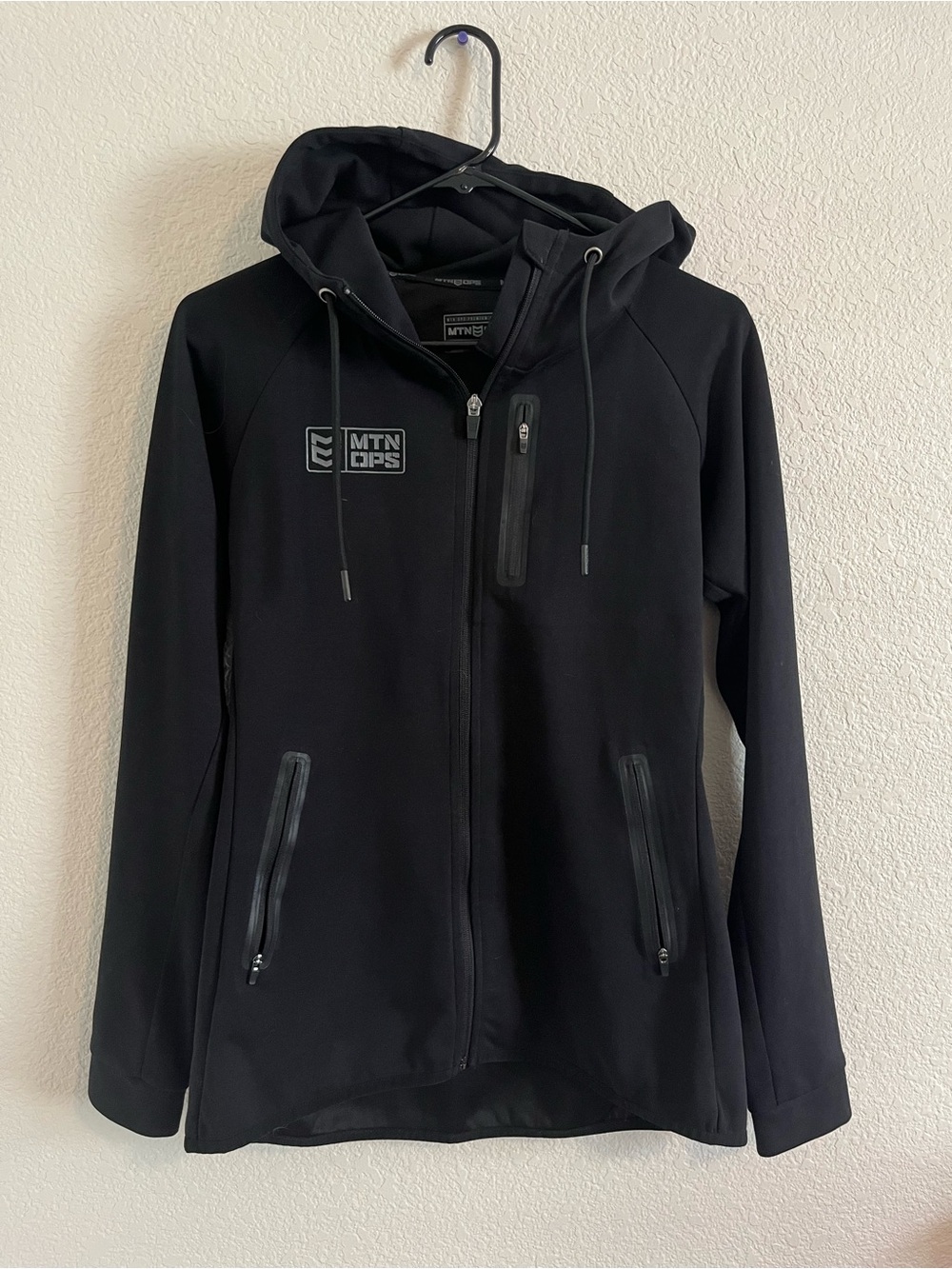 Mtn Ops Women’s Black Tech Jacket Full Zip Up Hoodie